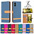 Leather Case Stands Flip Cover Holder B16F for Samsung Galaxy A04 4G