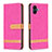 Leather Case Stands Flip Cover Holder B16F for Samsung Galaxy A04 4G Hot Pink