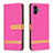 Leather Case Stands Flip Cover Holder B16F for Samsung Galaxy A04E Hot Pink