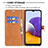 Leather Case Stands Flip Cover Holder B16F for Samsung Galaxy A22s 5G