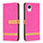 Leather Case Stands Flip Cover Holder B16F for Samsung Galaxy A23 5G SC-56C Hot Pink