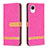 Leather Case Stands Flip Cover Holder B16F for Samsung Galaxy A23s Hot Pink