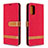 Leather Case Stands Flip Cover Holder B16F for Samsung Galaxy A41 Red