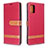 Leather Case Stands Flip Cover Holder B16F for Samsung Galaxy A51 5G Red