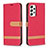 Leather Case Stands Flip Cover Holder B16F for Samsung Galaxy A53 5G Red