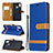 Leather Case Stands Flip Cover Holder B16F for Samsung Galaxy M01s