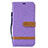 Leather Case Stands Flip Cover Holder B16F for Samsung Galaxy M20 Clove Purple