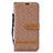 Leather Case Stands Flip Cover Holder B16F for Samsung Galaxy M20 Gold