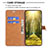 Leather Case Stands Flip Cover Holder B16F for Samsung Galaxy M53 5G