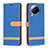 Leather Case Stands Flip Cover Holder B16F for Xiaomi Civi 3 5G Blue