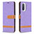 Leather Case Stands Flip Cover Holder B16F for Xiaomi Mi 11i 5G Clove Purple