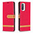 Leather Case Stands Flip Cover Holder B16F for Xiaomi Mi 11i 5G Red