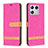 Leather Case Stands Flip Cover Holder B16F for Xiaomi Mi 13 Pro 5G Hot Pink