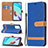 Leather Case Stands Flip Cover Holder B16F for Xiaomi Redmi 10 (2022)