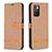 Leather Case Stands Flip Cover Holder B16F for Xiaomi Redmi 10 (2022)