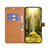 Leather Case Stands Flip Cover Holder B16F for Xiaomi Redmi 10 India