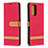 Leather Case Stands Flip Cover Holder B16F for Xiaomi Redmi Note 10 Pro Max Red