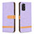 Leather Case Stands Flip Cover Holder B16F for Xiaomi Redmi Note 11 4G (2022) Clove Purple