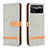 Leather Case Stands Flip Cover Holder B16F for Xiaomi Redmi Note 11E Pro 5G Gray