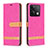 Leather Case Stands Flip Cover Holder B16F for Xiaomi Redmi Note 13 5G Hot Pink