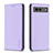 Leather Case Stands Flip Cover Holder B17F for Google Pixel 7a 5G Clove Purple