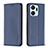 Leather Case Stands Flip Cover Holder B17F for Huawei Honor X7a