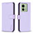 Leather Case Stands Flip Cover Holder B17F for Motorola Moto Edge (2023) 5G Clove Purple