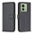 Leather Case Stands Flip Cover Holder B17F for Motorola Moto Edge 40 5G