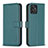 Leather Case Stands Flip Cover Holder B17F for Motorola Moto G Power 5G (2023) Green