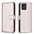 Leather Case Stands Flip Cover Holder B17F for Motorola Moto G Power 5G (2023) Rose Gold