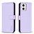 Leather Case Stands Flip Cover Holder B17F for Motorola Moto G73 5G Clove Purple