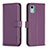 Leather Case Stands Flip Cover Holder B17F for Nokia C12