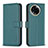 Leather Case Stands Flip Cover Holder B17F for Realme 11 5G Green