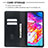 Leather Case Stands Flip Cover Holder B17F for Samsung Galaxy A70