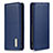 Leather Case Stands Flip Cover Holder B17F for Samsung Galaxy Note 20 5G Blue