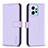 Leather Case Stands Flip Cover Holder B17F for Xiaomi Redmi Note 12 4G Clove Purple