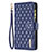 Leather Case Stands Flip Cover Holder B18F for Oppo A2 5G Blue