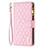 Leather Case Stands Flip Cover Holder B18F for Oppo A2 5G Rose Gold