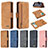 Leather Case Stands Flip Cover Holder B18F for Samsung Galaxy A31