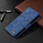 Leather Case Stands Flip Cover Holder B18F for Samsung Galaxy M60s