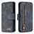 Leather Case Stands Flip Cover Holder B18F for Samsung Galaxy S20 5G Black