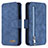 Leather Case Stands Flip Cover Holder B18F for Samsung Galaxy S20 5G Blue