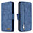 Leather Case Stands Flip Cover Holder B18F for Samsung Galaxy S20 Plus Blue