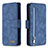 Leather Case Stands Flip Cover Holder B18F for Samsung Galaxy S20 Ultra 5G Blue