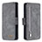 Leather Case Stands Flip Cover Holder B18F for Samsung Galaxy S20 Ultra Gray