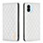 Leather Case Stands Flip Cover Holder B19F for Xiaomi Poco C51 White