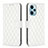 Leather Case Stands Flip Cover Holder B19F for Xiaomi Poco F5 5G White