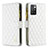 Leather Case Stands Flip Cover Holder B19F for Xiaomi Redmi 10 4G White