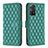 Leather Case Stands Flip Cover Holder B19F for Xiaomi Redmi Note 11 Pro 4G Green