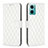 Leather Case Stands Flip Cover Holder B19F for Xiaomi Redmi Note 11E 5G White